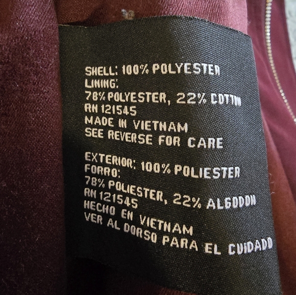 London Fog Water Resistant Women's Size Small Burgundy Trench Coat - Picture 8 of 13